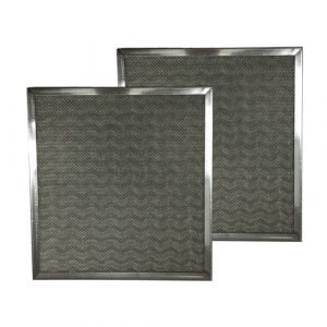Metal flat filter cells